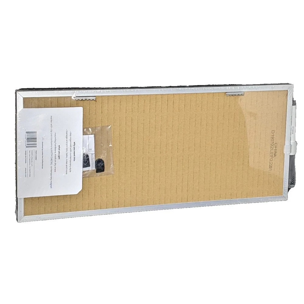 U Brands 358U Magnetic Dry Erase/Cork Weekly Calendar Board 7 x 16
